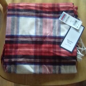 Charter Club Plaid Blanket Wrap